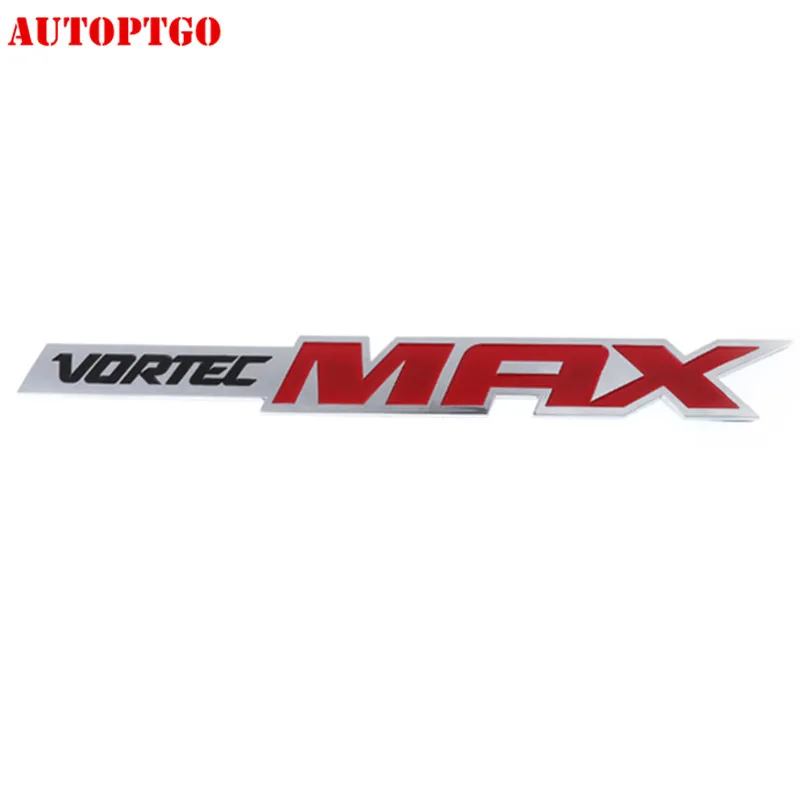 Автомобильный Стайлинг кузова дверь багажника VORTEC MAX логотип эмблема значок наклейка для Chevy Chevrolet Sierra Silverado SS GMC - Цвет: Красный