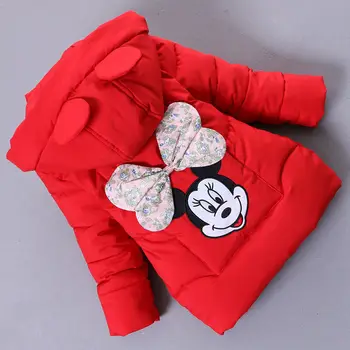 

Kids Clothing Winter Girls Down Jacket Fur Hooded Kids Winter Warm Thicken Jackets Teenager Girls Parka Cotton Coats