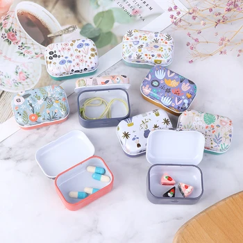 

Mini Tin Metal Box Sealed Jar Packing Boxes Jewelry Candy Box Small Storage Cans Coin Earrings Headphones Gift Box