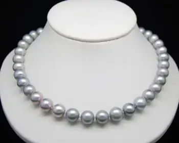 

good >>>>9-10 mm Natural south sea white pearl necklace 14K