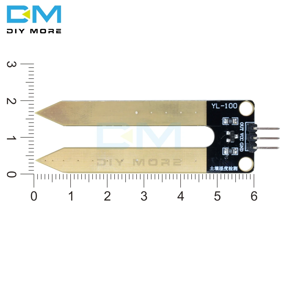 2 шт. YL-100 3-контактный модуль обнаружения Почва гигрометр датчик влажности почвы тестовая плата для Arduino для садовых растений влажность