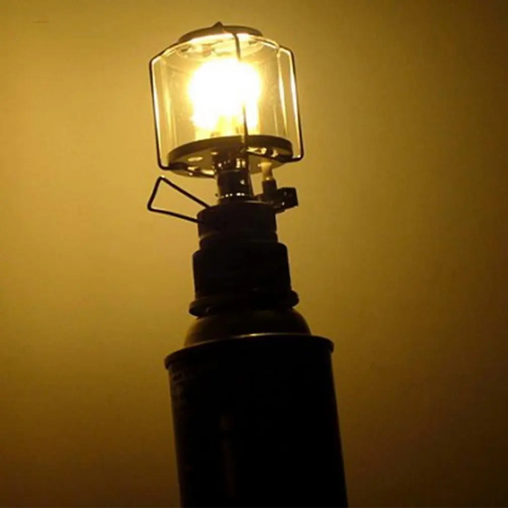Мини 80LUX наружный походный фонарь, Портативный Алюминиевый Газовый светильник, фонарь для палатки, подвесной стеклянный фонарь, дымоход, бутан для путешествий