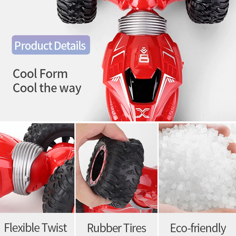 SHUJIN 2,4 ГГц радио управление высокая скорость 4WD скалолазание Багги игрушка RC Функция Двусторонняя барабанная деформация трюк автомобиль детская игрушка