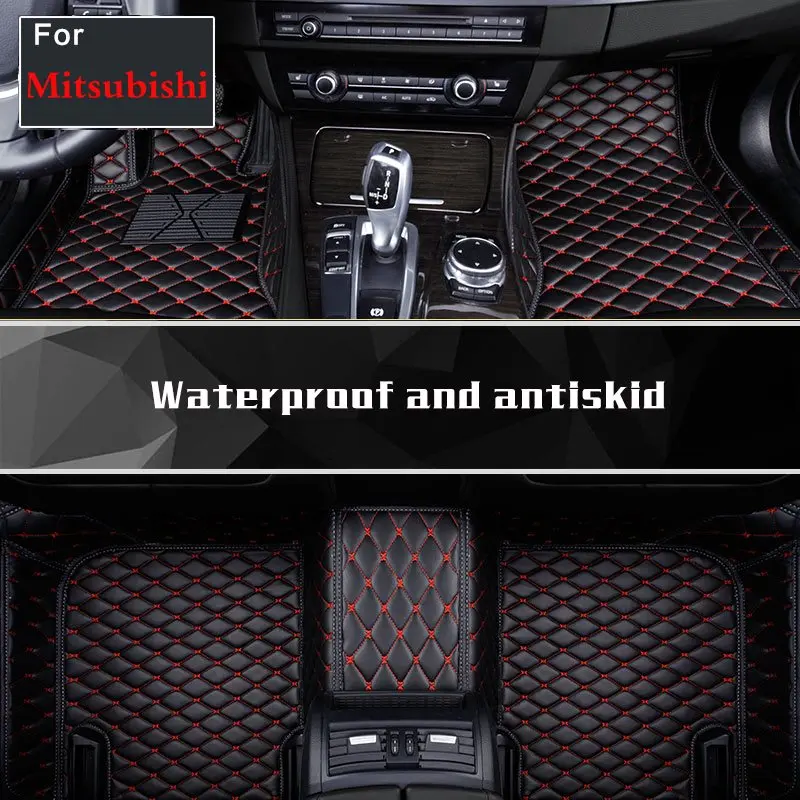 

2018 One Set High-Quality 3 Colour Auto Floor Mats Set Mpv Car Interior Styling Carpet Left Driving Sticker For Mitsubishi Phev