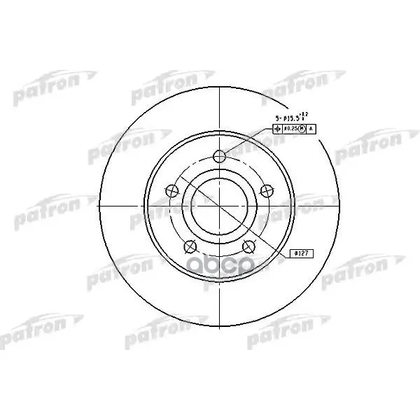 Диск Тормозной Передн Jeep: Grand Cherokee 99-04 PATRON арт. PBD5118