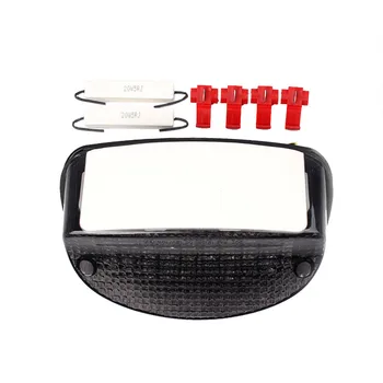 

1 SET Motorcycle LED Integrated Turn Signal Tail Light For HONDA SHADOW VLX/SPIRIT 1100 HORNET 600 CBR1100XX SUZUKI GS500E Smoke