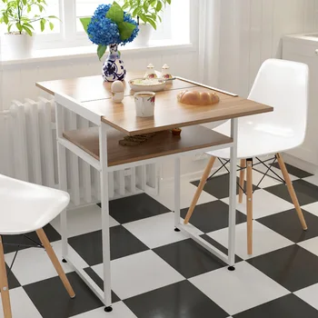 

Modern minimalist creative multifunctional folding small table laptop table living room dining table rack