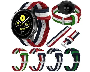 

30PCS New 20mm 22 Replacement Woven Nylon Fabric Watch Band Wrist Strap For Samsung Galaxy Active watches for Galaxy watch 42mm