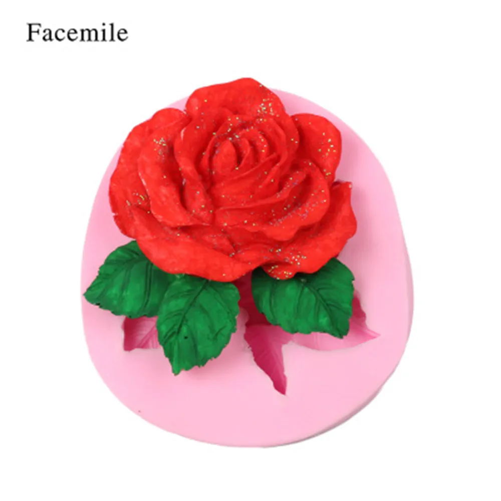 

3D Flower Bloom Rose Fondant Silicone Soap Cake Mold Cupcake Jelly Candy Chocolate Cake Decoration Tool Baking Lace Moulds