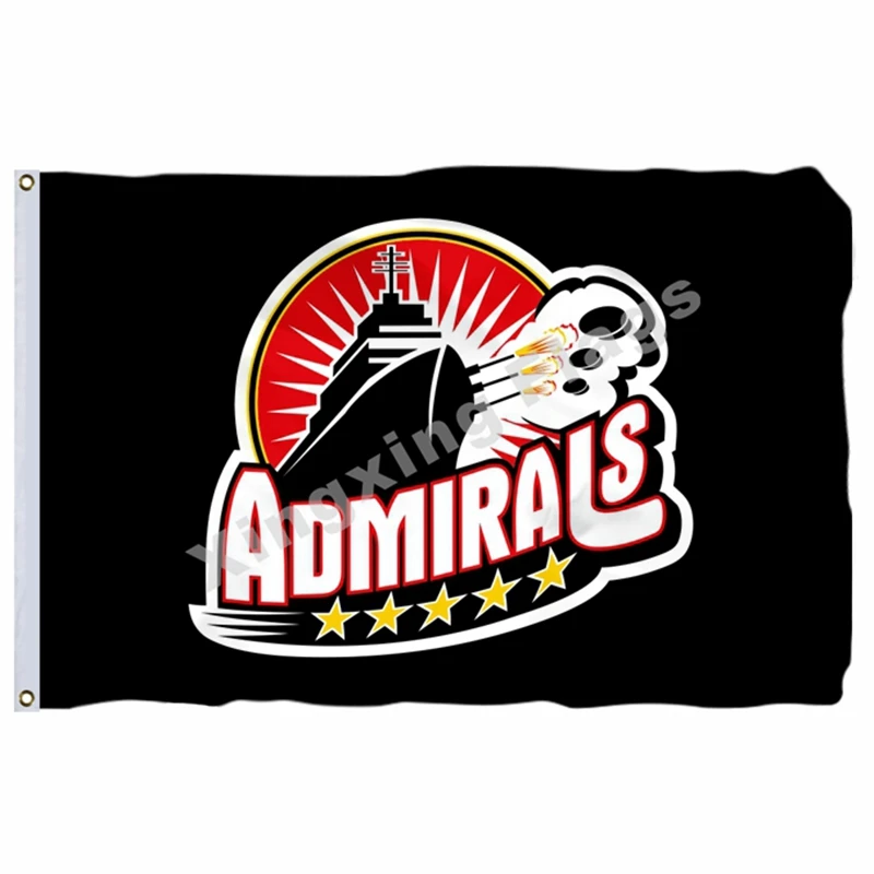 Norfolk Admirals Indy топливный флаг ECHL баннер с модифицированным флагом США 3ft X 5ft полиэстер летающий размер 90X150 см - Цвет: Norfolk Admirals