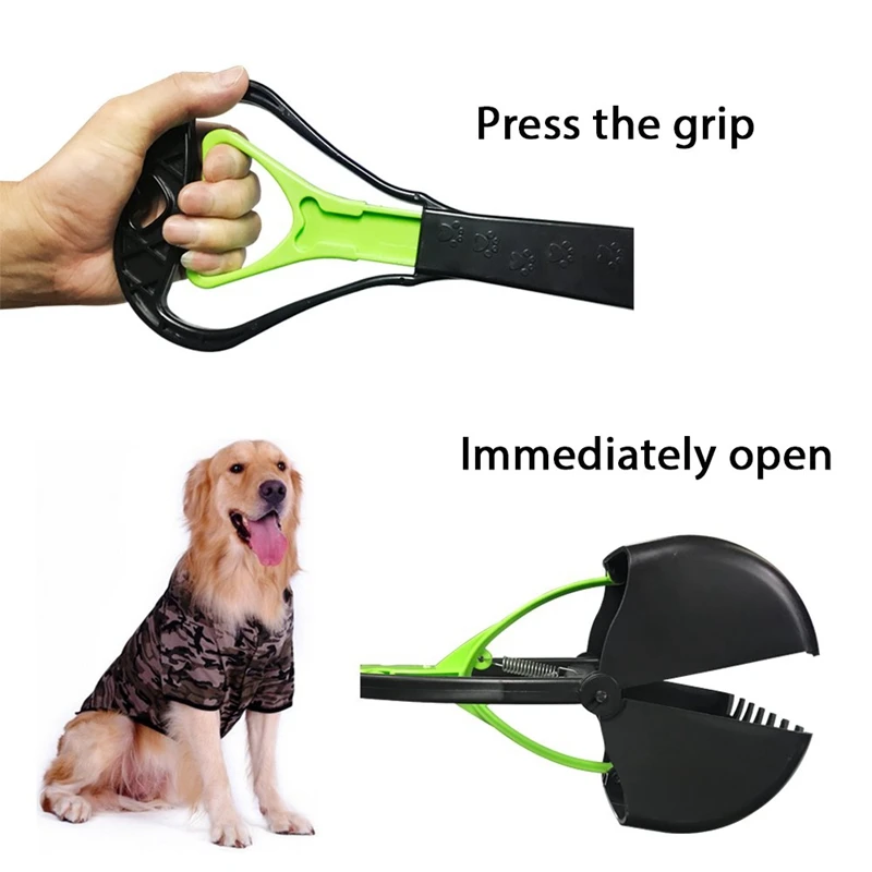 Большой Pooper Scooper для собак-длинная ручка для собак Poop Scooper-для домашних животных, для уборки, для уборки, без запаха