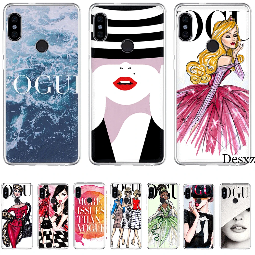 Mobile Phone Case For Xiaomi Redmi Note 6 7 Pro 5A 4 4X 3 5 Hard Cover Issues Vogue | Мобильные телефоны и аксессуары