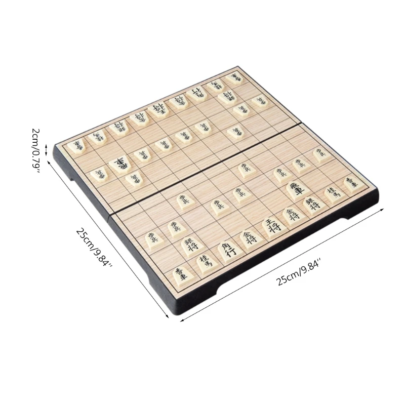 Japão shogi magnético dobrável japonês jogo de xadrez jogo de tabuleiro  puzzle brinquedo 25 × 25cm - AliExpress