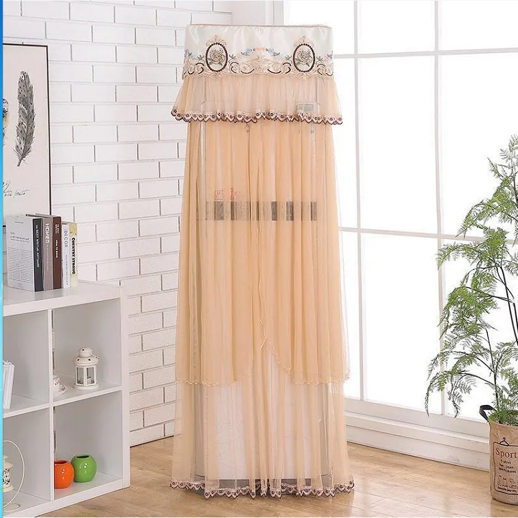 Moist Wholesale Boot Does Not Take Vertical Type Air Conditioner Cover Party Cabinet Wind-Proof And Dust Cover Fabric Ribbon Emb