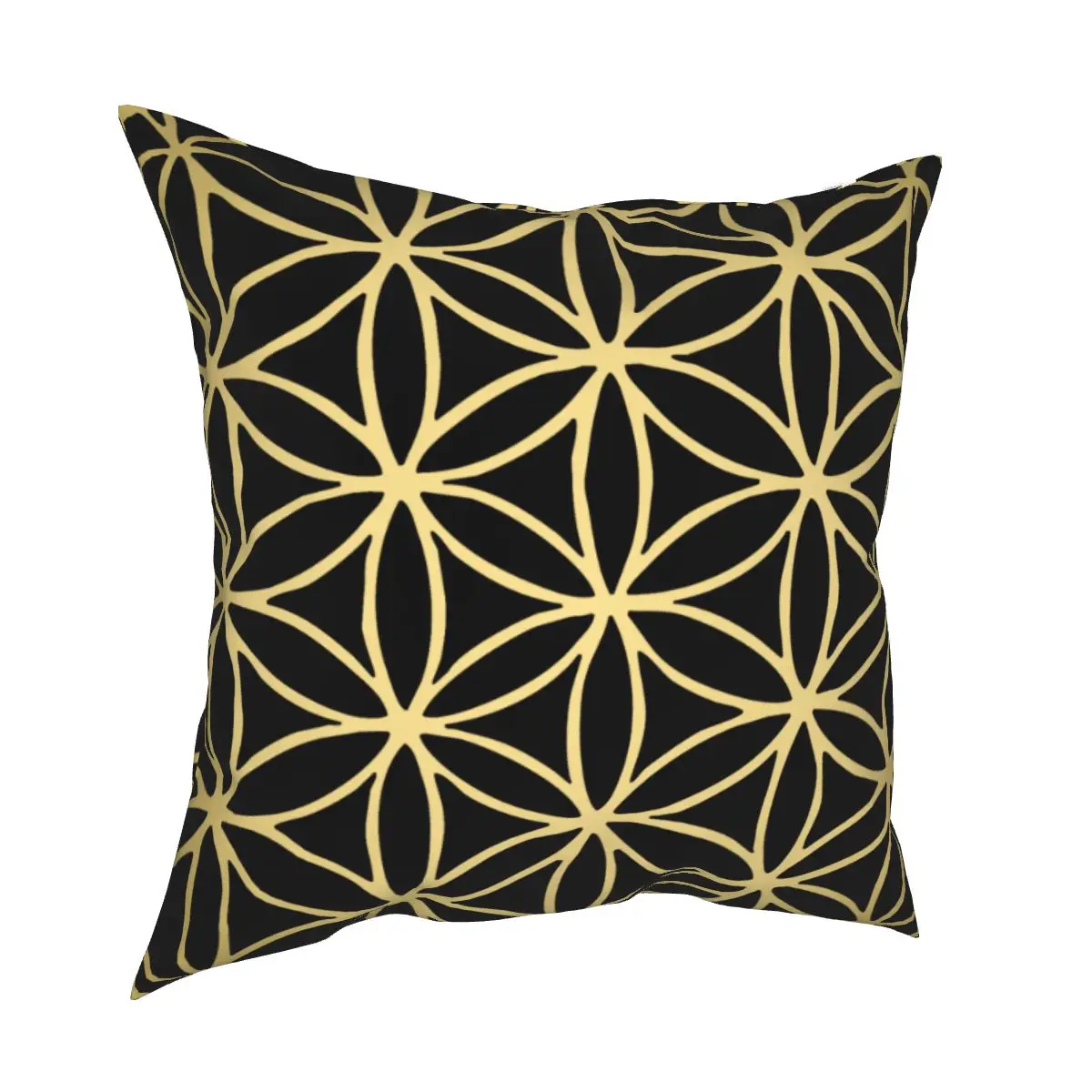 

Flower of Life Mandala Gold Pillows Cases Mandala Holy Religious Geometry Pillows Coverage Decorative cushion cover for car