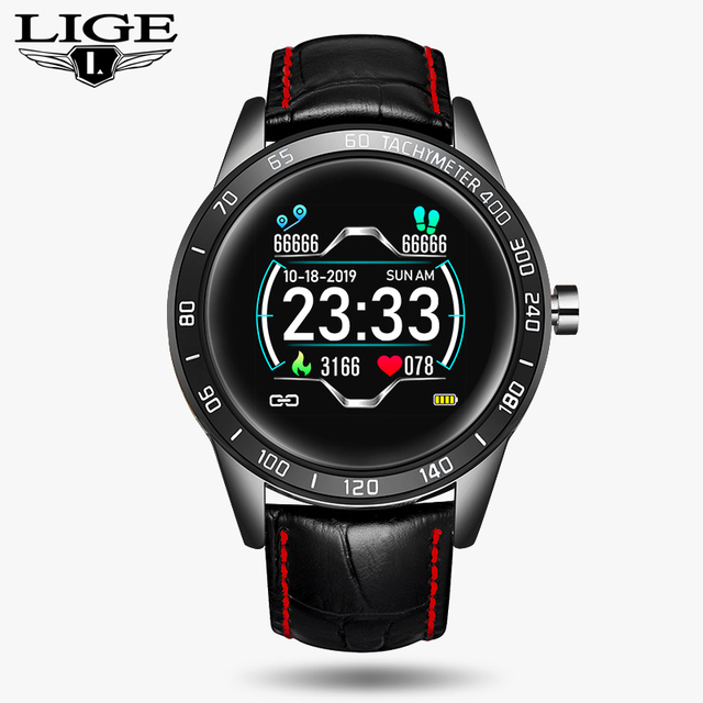 Steel Band Smart Watch Men Heart Rate Blood Pressure Monitor Sport Multifunction Mode Fitness Tracker Waterproof Smartwatch