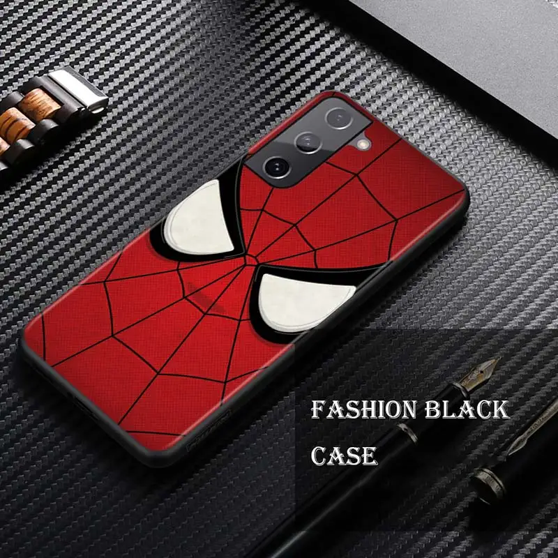 cute phone cases for samsung  Spider Man Logo Silicone Cover For Samsung Galaxy S21 S20 FE Ultra S10 S10E Lite S9 S8 S7 Edge Plus Phone Case silicone cover with s pen