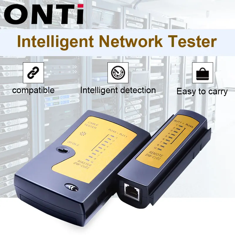Профессиональный тестер сетевого кабеля RJ45 RJ11 RJ12 CAT5 UTP LAN ручной детектор проводки телефонной линии|Сетевые