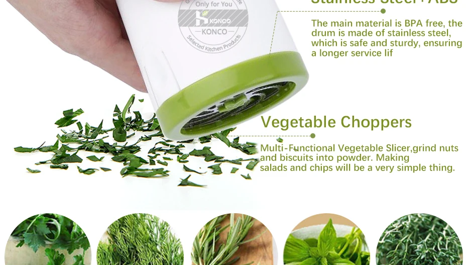 Manual Vegetable Herb Grinder Stainless Steel Parsley Shredder Chopper for  Spice Pepper Portable Stainless Steel Coriander Chopper Esg17243 - China  Chopper and Shredder price