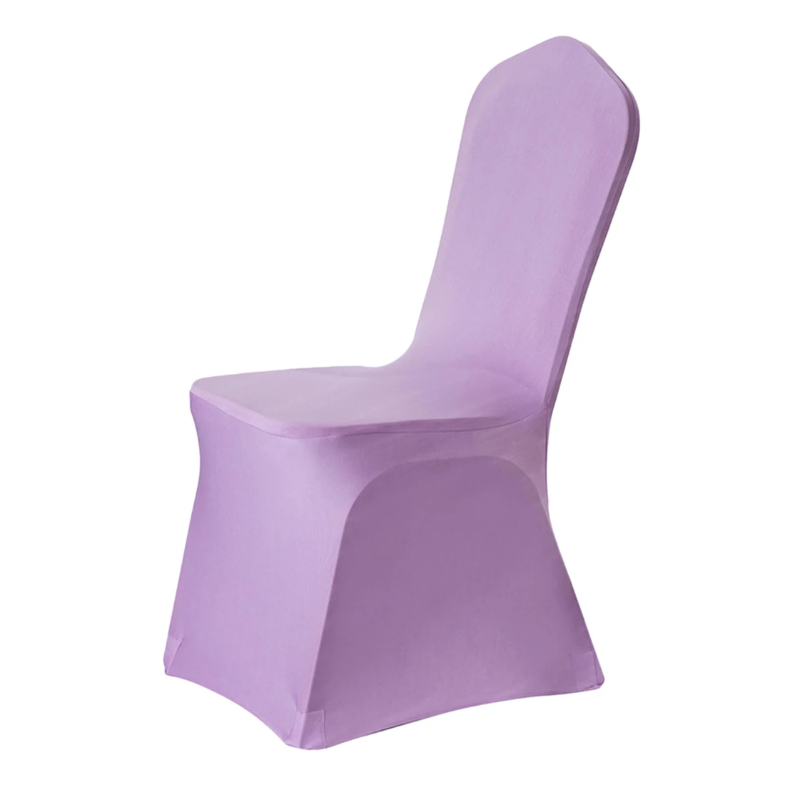 light purple Противообрастающий чехол для домашнего стула из полиэстера, эластичный Чехол для сидения, съемный Современный Узор, защита для всех сидений, для свадебного отеля - Цвет: light purple
