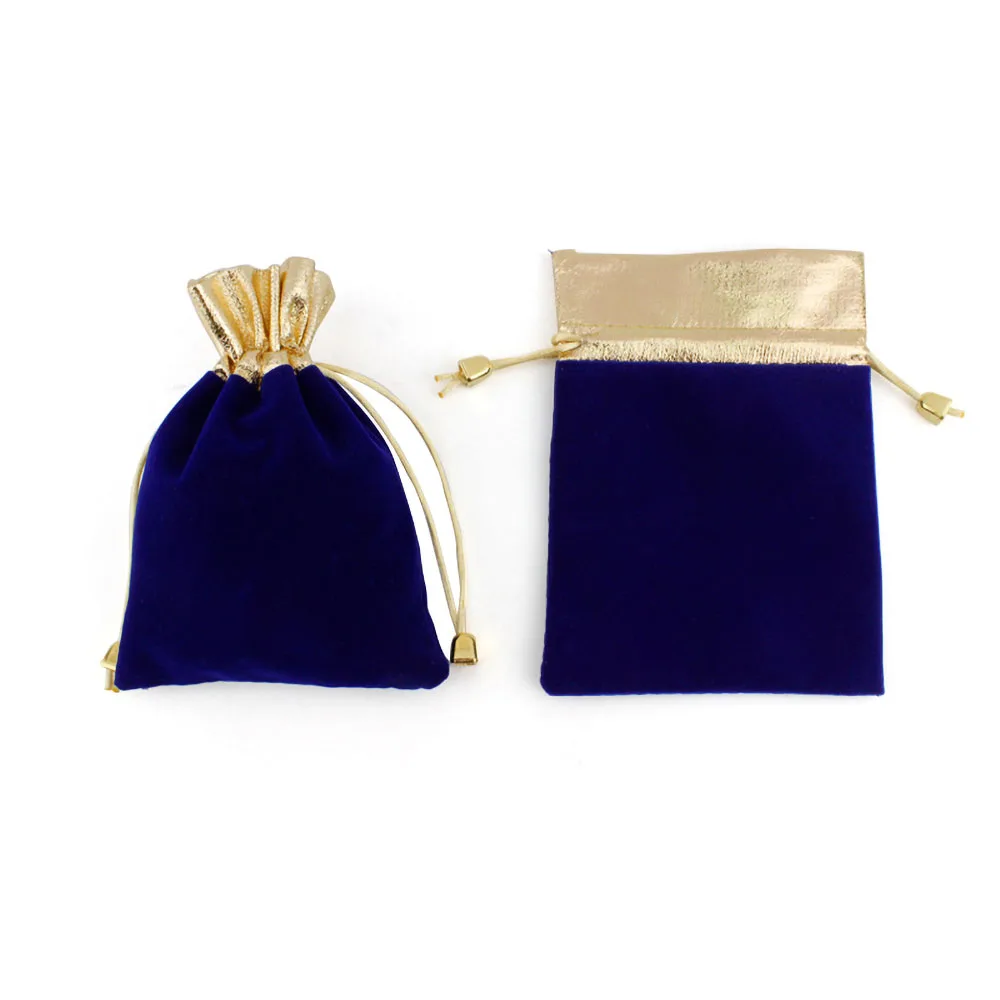 50Pcs/Lot Multi Size Elegant Red Velvet Pouch Gift Drawstring Pocket Bag Wedding Candy Jewlery Packing bag Can Customized Logo