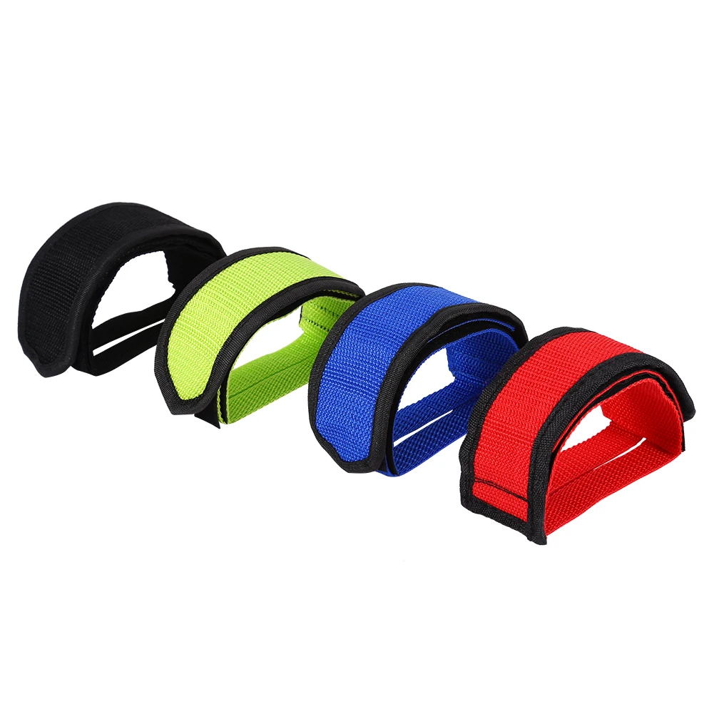 Fixie BMX Fixed Gear Bike Bicycle Adhesive Straps Pedal Toe Clip Strap Belt Cn