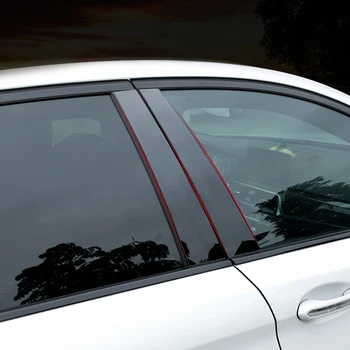 

For BMW 1 3 5 series X1 X3 X5 X6 F10 F30 F15 F16 Car Window Center Pillar carbon fiber Trim External Decoration Car Accessories