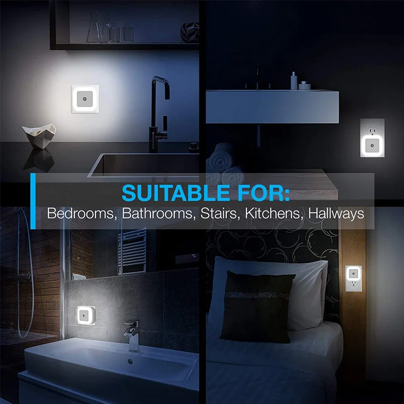 star night light Staircase Lighting Night Light Plug-in Smart Light Sensor Bedside Cabinet LED Night Lamp Wall Light For Chlidren Bedroom Hallway star night light