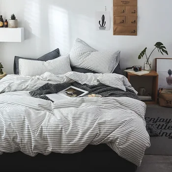 

Pure Cotton Washed Cotton Four-piece Set Simple Sheet 100% Cotton