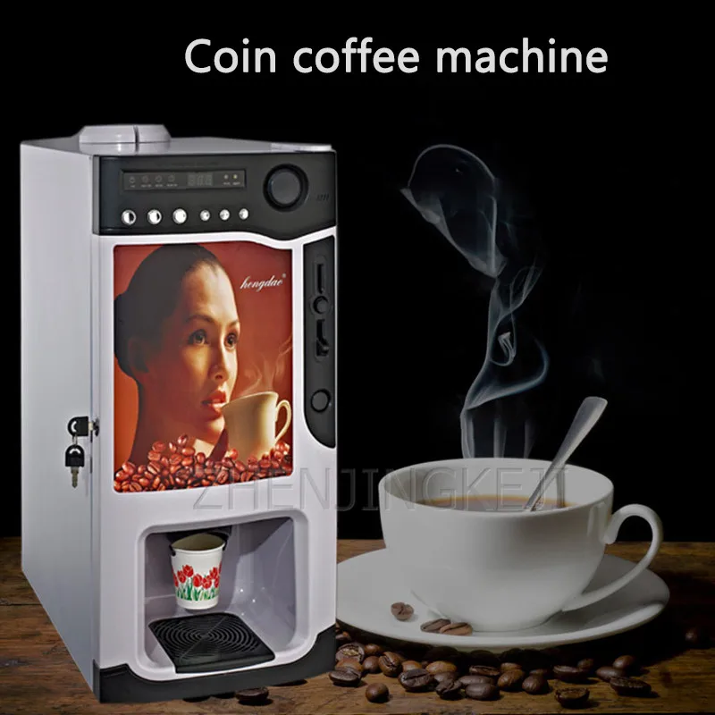 Coin Operated Coffee Machine Commercial Small Fully Automatic Unmanned Sell  Machine Milk Tea Instant Coffee Chong Diao Machine - AliExpress