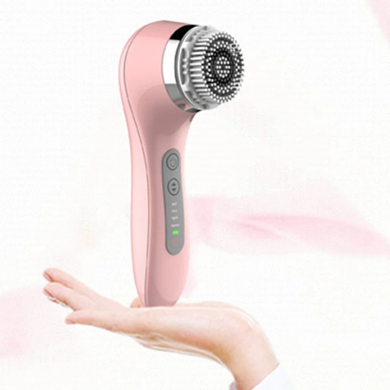 White Sonic Rechargeable Powered Facial Cleansing Brush Electric Ultrasonic Face Cleaning Devices Mini 2 Mini2 Cleanser NOT Sili