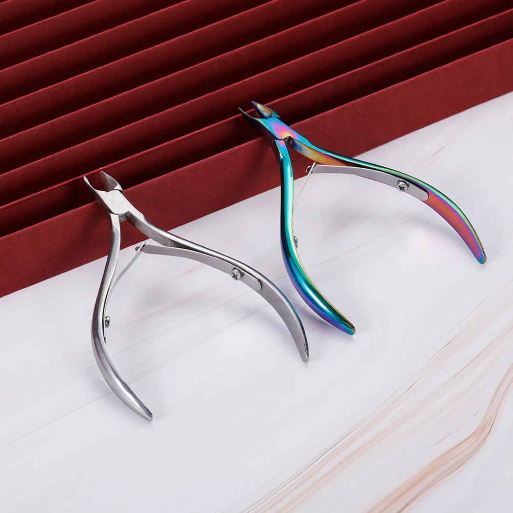 1pcs Cuticle Nippers Nail Manicure Scissors Cuticle Clippers Trimmer Dead Skin Remover Pedicure Stainless Steel Cutters Tools
