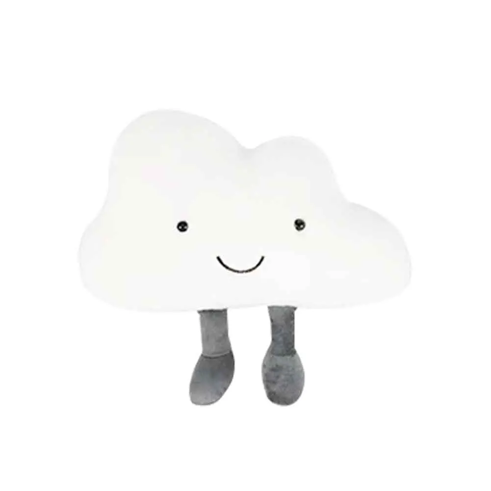 Поддержка шеи Мультфильм Плюшевая Игрушка аксессуары для интерьера Мягкая универсальная подушка подголовник автомобиля прекрасный облако шейки подушка сиденья - Цвет: White Headrest