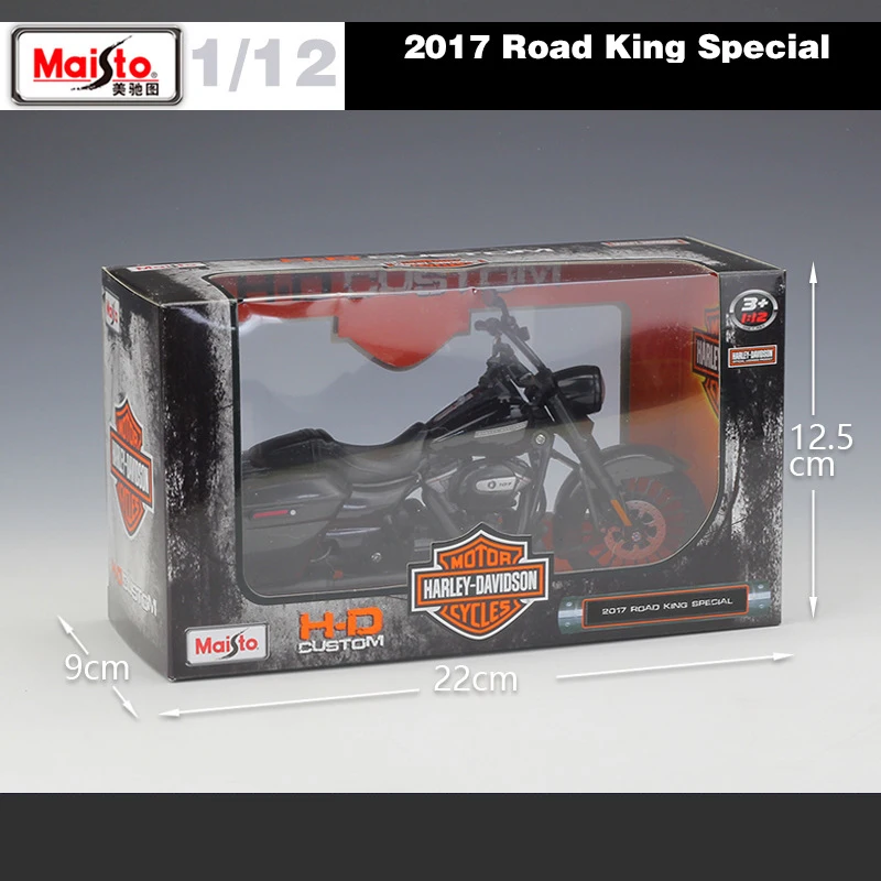 1:12 2017 специальная модель дорожного короля Maisto металлическая литая автомобиля