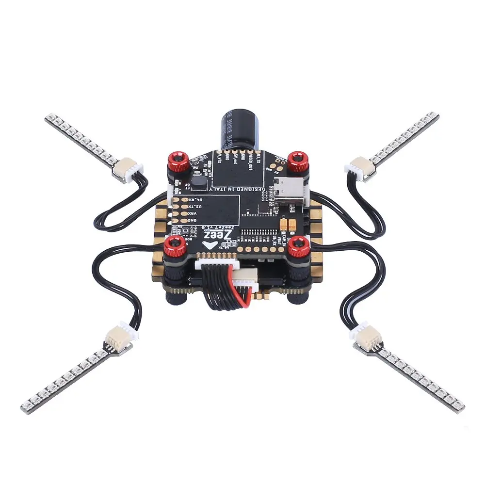 Zeez F7 FC 5 В/3 А BEC 6UARTS OSD 30 5*30 мм 3 8S + 60A 4 в 1 BLHeli_32 ESC светодиодный FPV RC стек для Racing
