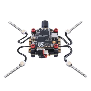 

Zeez F7 FC 5V/3A BEC 6UARTS OSD 30.5*30.5mm 3-8S+Zeez 60A 4-in-1 BLHeli_32 ESC+Zeez LED FPV RC Stack for RC FPV Racing Drone