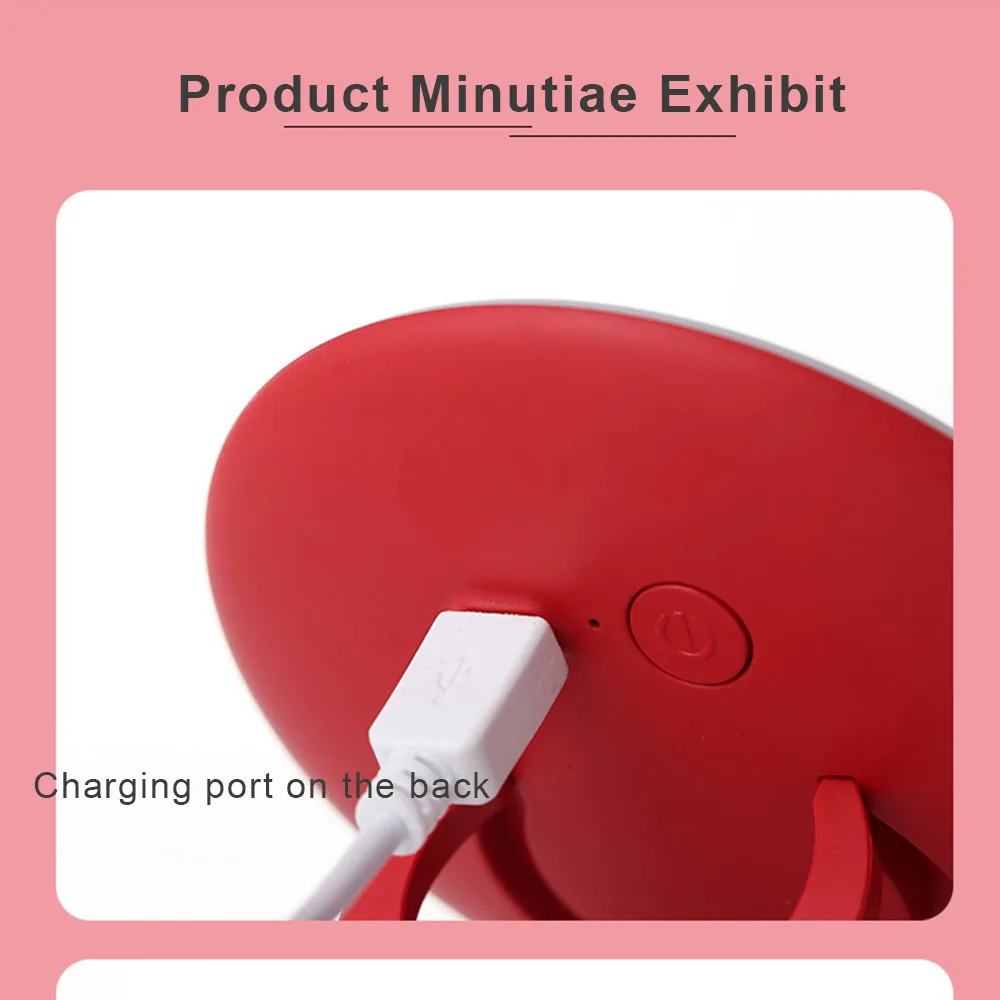 Can Be Put In Handbag Mini Rechargeable Portable Lamp LED Makeup Mirror Travel Vanity Looking Glass Light Fill Light