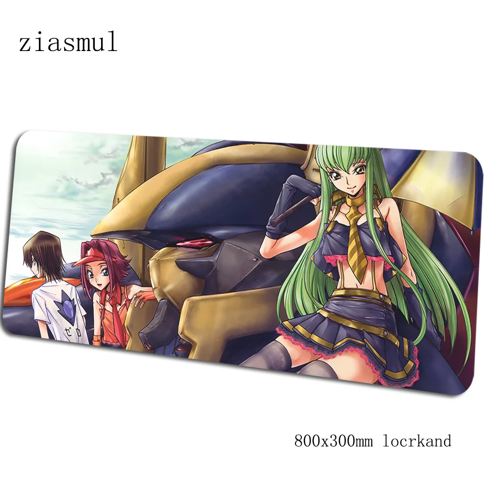 Code Geass padmouse 80x30cm gaming mousepad game Popular Adorable mouse pad gamer computer desk HD pattern mat notbook mousemat - Цвет: pattern 7