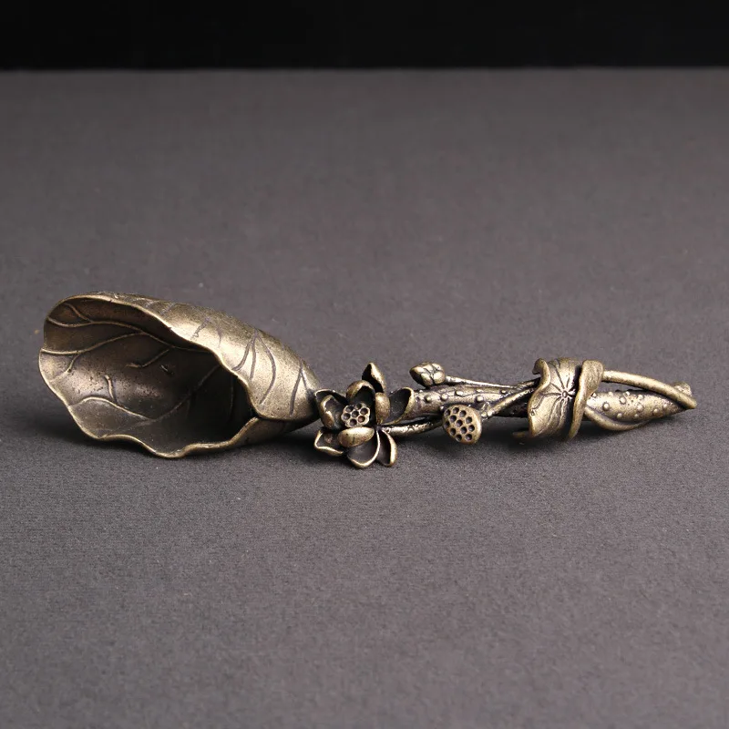 Cuillère à Café Dragon – Pelle à Thé Créative En Laiton/cuivre (Neuf)