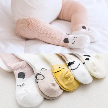 

2020 Summer New Cotton Thin Mesh Baby Socks Lace Knee High Long Socks Newborn Infant Fashion Floor Socks for Baby Girl Sokken