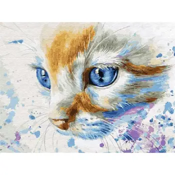 

Animal Landscape DIY 5D Diamond Painting Cross Stitch Kit Mosaic Kitten Picture Rhinestone Art Crafts 30X40cm
