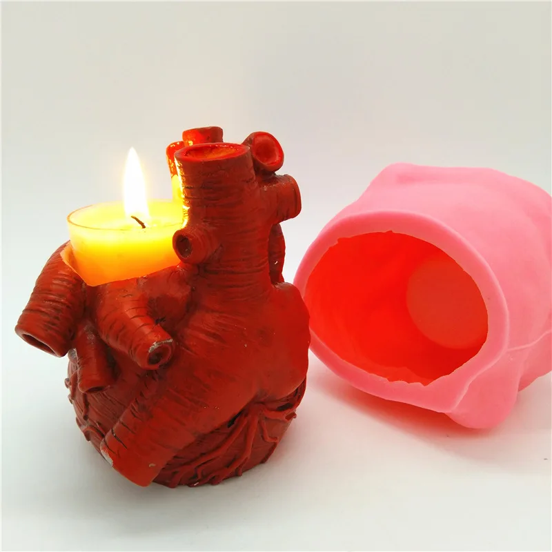 

Large Heart Shape Silicone Mold for Handmade Desktop Decoration Gypsum Flowerpot Pen Case Silicone Mould Handicrafts Making Tool