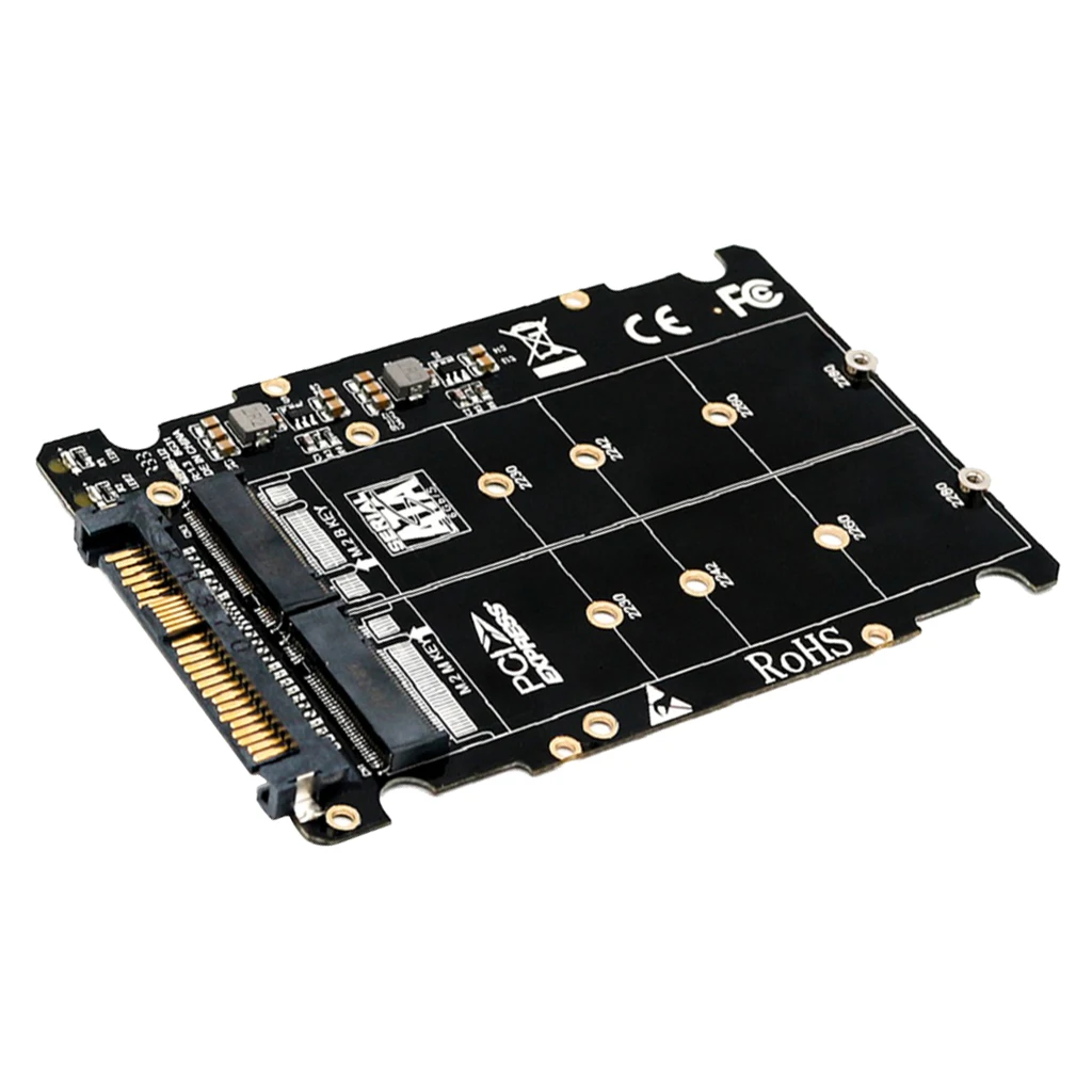 M.2 (Key M / B) To U.2 SFF 8639 Adapter For M.2 NVME SATA SSD