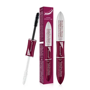 

Double Head 4D Mascara Sweat and Water Proofing Black and White Paste Mascara Lengthening Big Eyes Makeup Kit