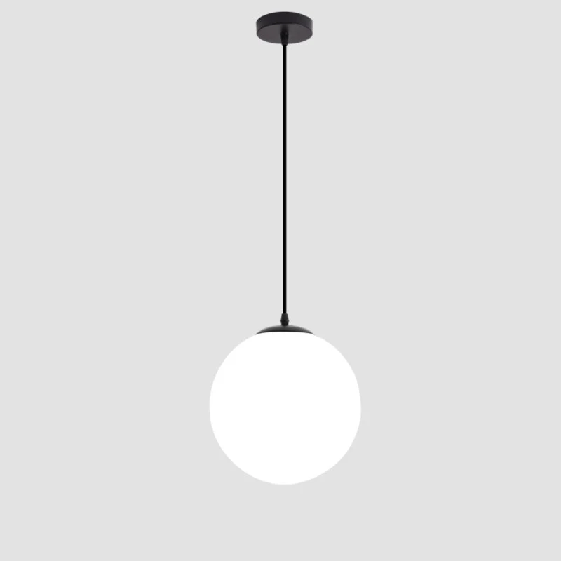 Gold/Black Glass Ball Pendant Lights White Globe Hanging Lamps Bar Restaurant Deco Luminaire Bedroom Light LED Pendant Lamp for pendant lights,pendant lamp
