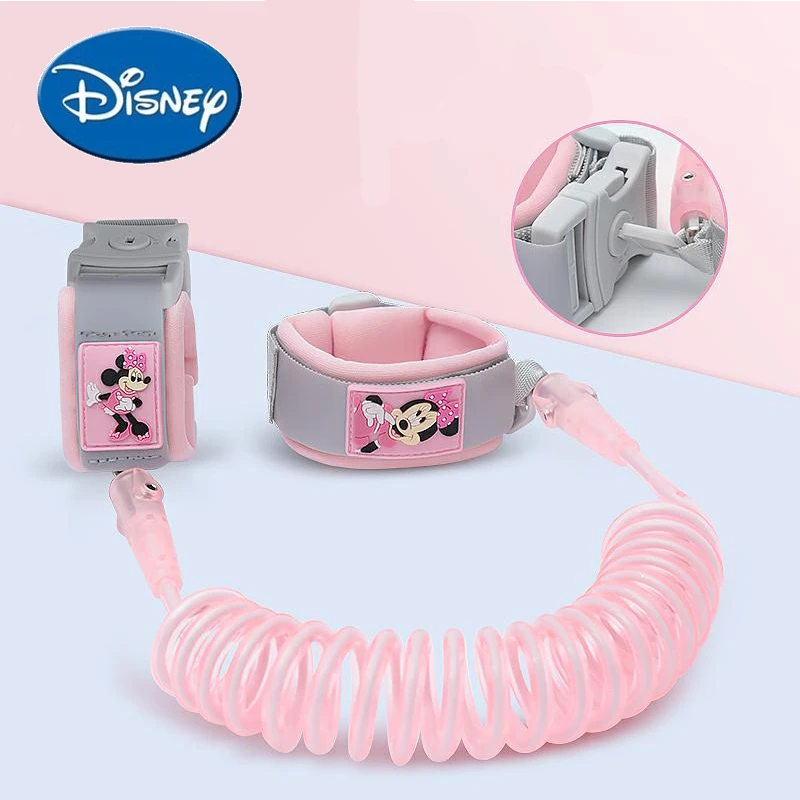 

Disney Safety Lock Anti Lost Wrist Link Toddler Longer Harness Outdoor Breathable Walking Hand Belt Wristband Baby Strap Rope