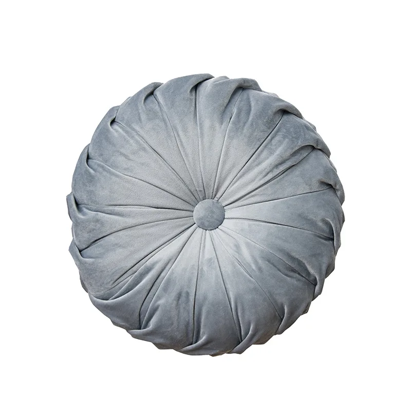 Light Gray Thicken Soft Throw Pillow Round Office Chair Cushion Floor Seat Mat Cushions Multicolor Sofa Seat Cushion Home Decor Sit Pad 1pc - Цвет: Light Gray
