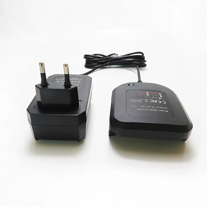 Battery Charger Adapter NEW DC18RCT Li-ion Battery Charger 3A Charging Current for Makita 14.4V 18V BL1830 Bl1430 DC18RC DC18RA Power tool 1A charger