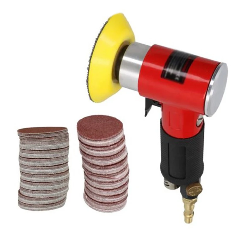 

1 Pcs Air Angle Head Air Sander 2" 3" Sanding Pads + Sandpapers Connector Screwdriver New Arrival
