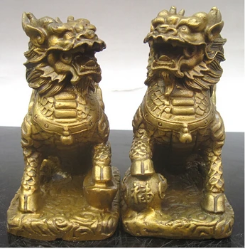 

---510+++wholesale bronze factory Copper crafts Auspicious decoration copper Medium a pair of lucky